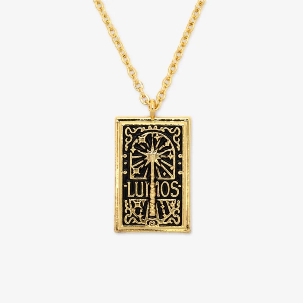 Pura Vida Harry Potter Lumos Pendant Necklace Gold Plated NIP